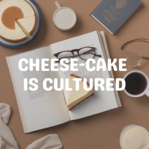 Cheese-cake is cultured