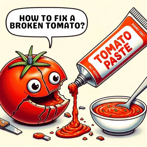 how to fix a broken tomato - tomato paste - Salsa Jokes