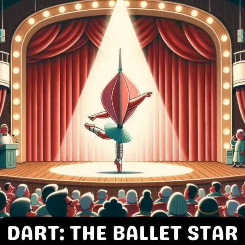 Dart- The Ballet Star - Darts Pun