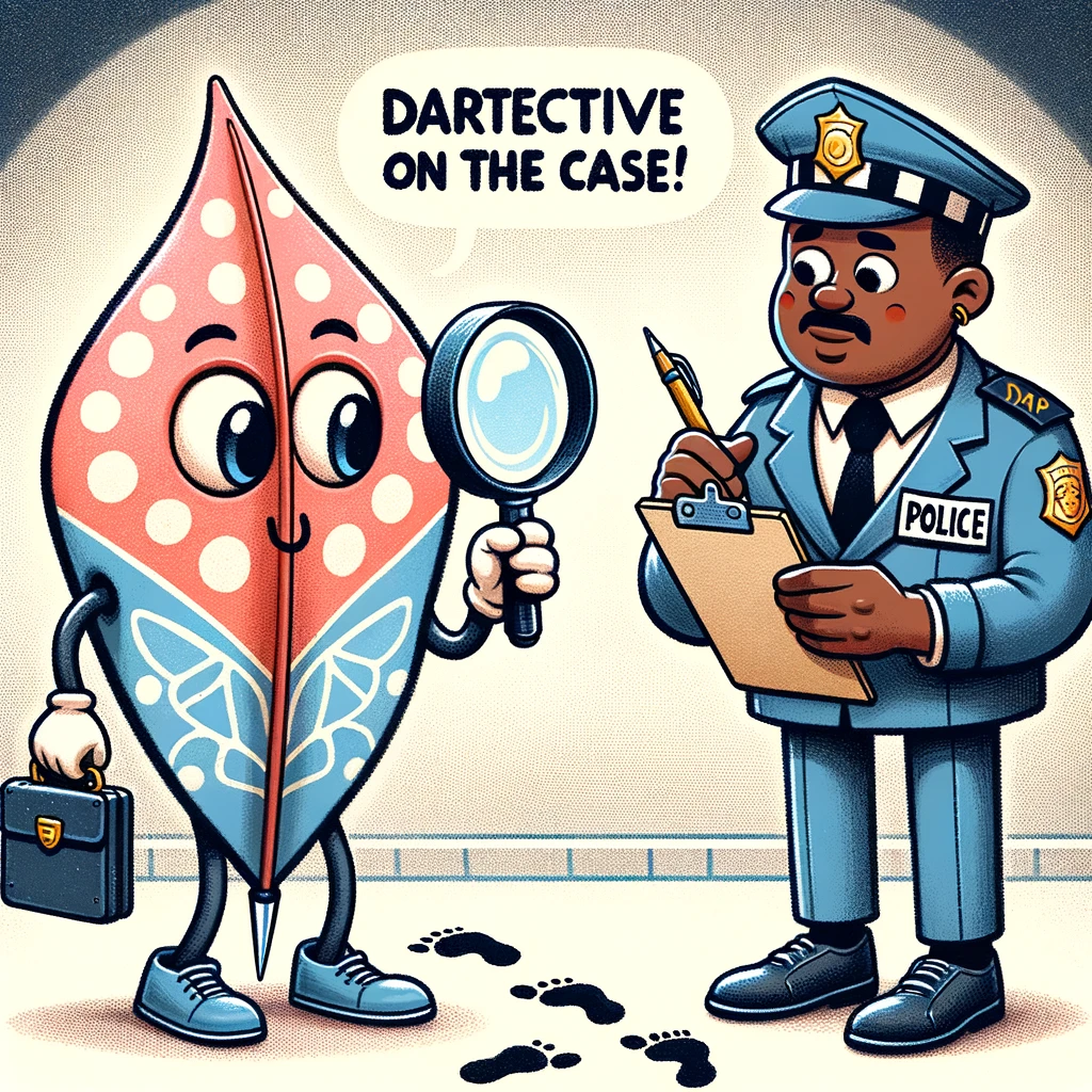 Dartective on the case - Darts Pun