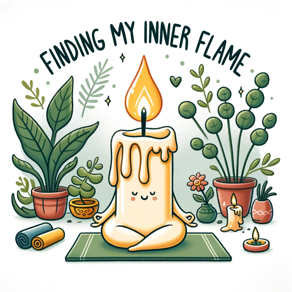 Finding my inner flame - Candle Pun