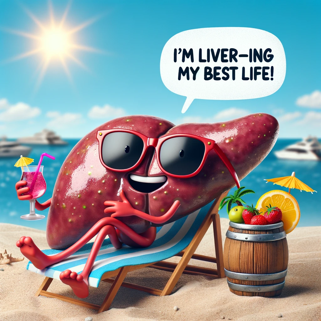 I'm liver-ing my best life! - Liver Pun