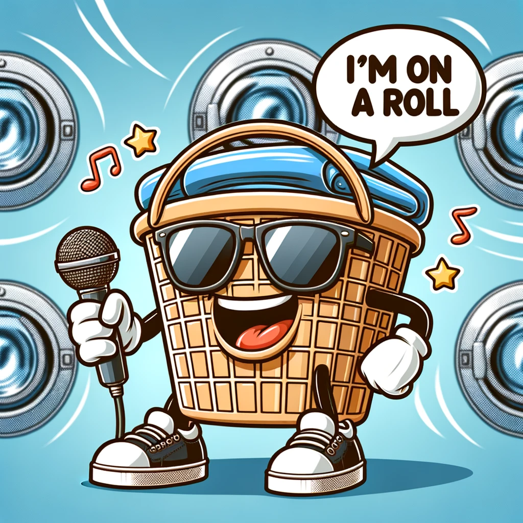 I'm on a roll! - Laundry Pun