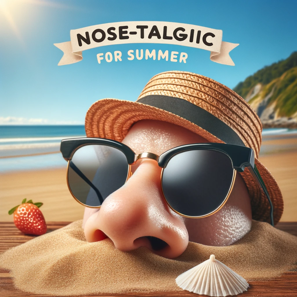 Nose-talgic for summer days - Nose Pun