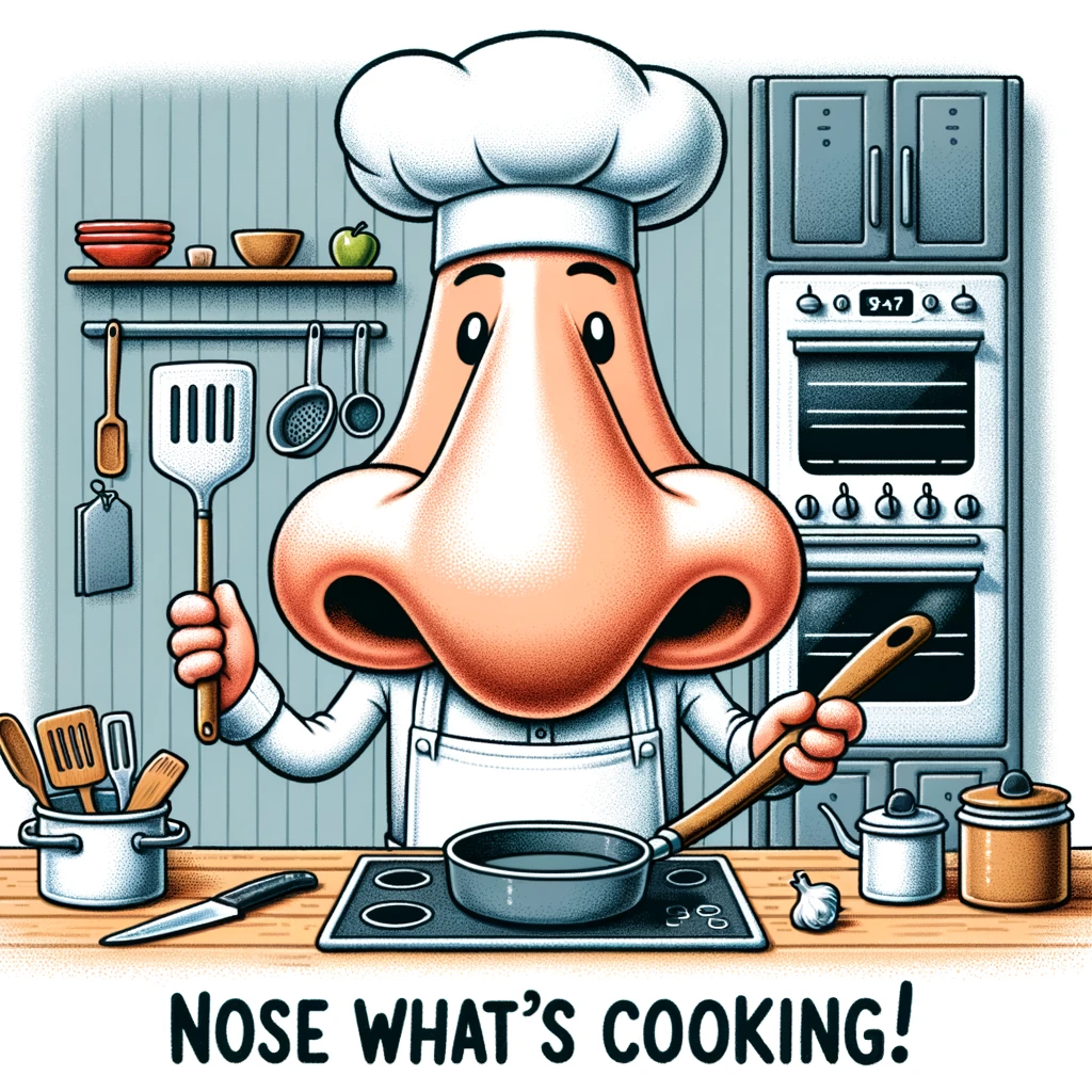 Nose what's cooking! - Nose Pun