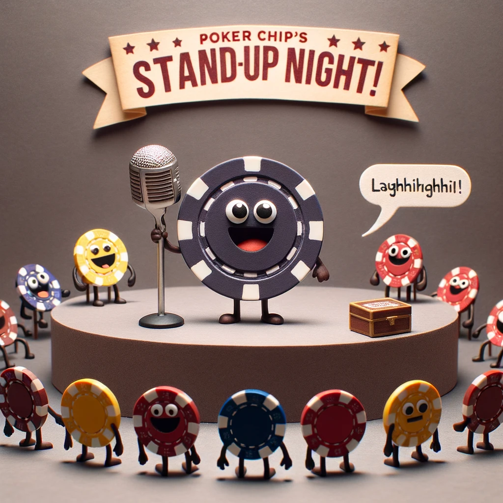 Poker Chip's Stand-Up Night! - Poker Pun