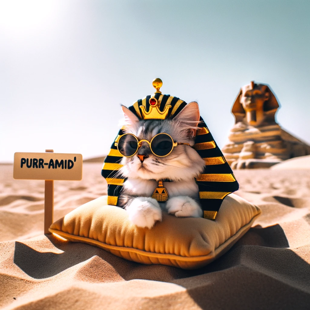 Purr-amid - Egypt Pun