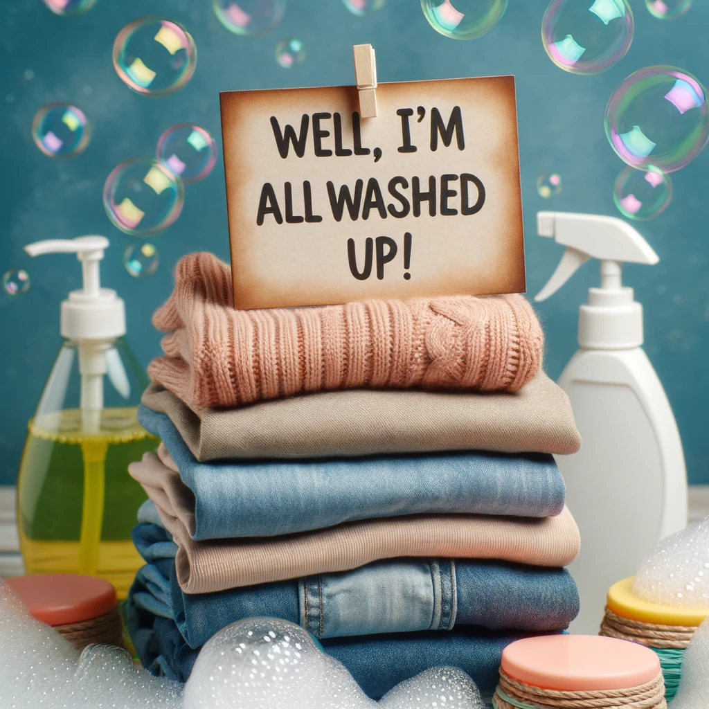 Well, I'm all washed up! - Laundry Pun