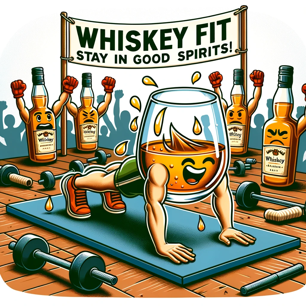 Whiskey Fit- Stay in Good Spirits! - Whiskey Pun