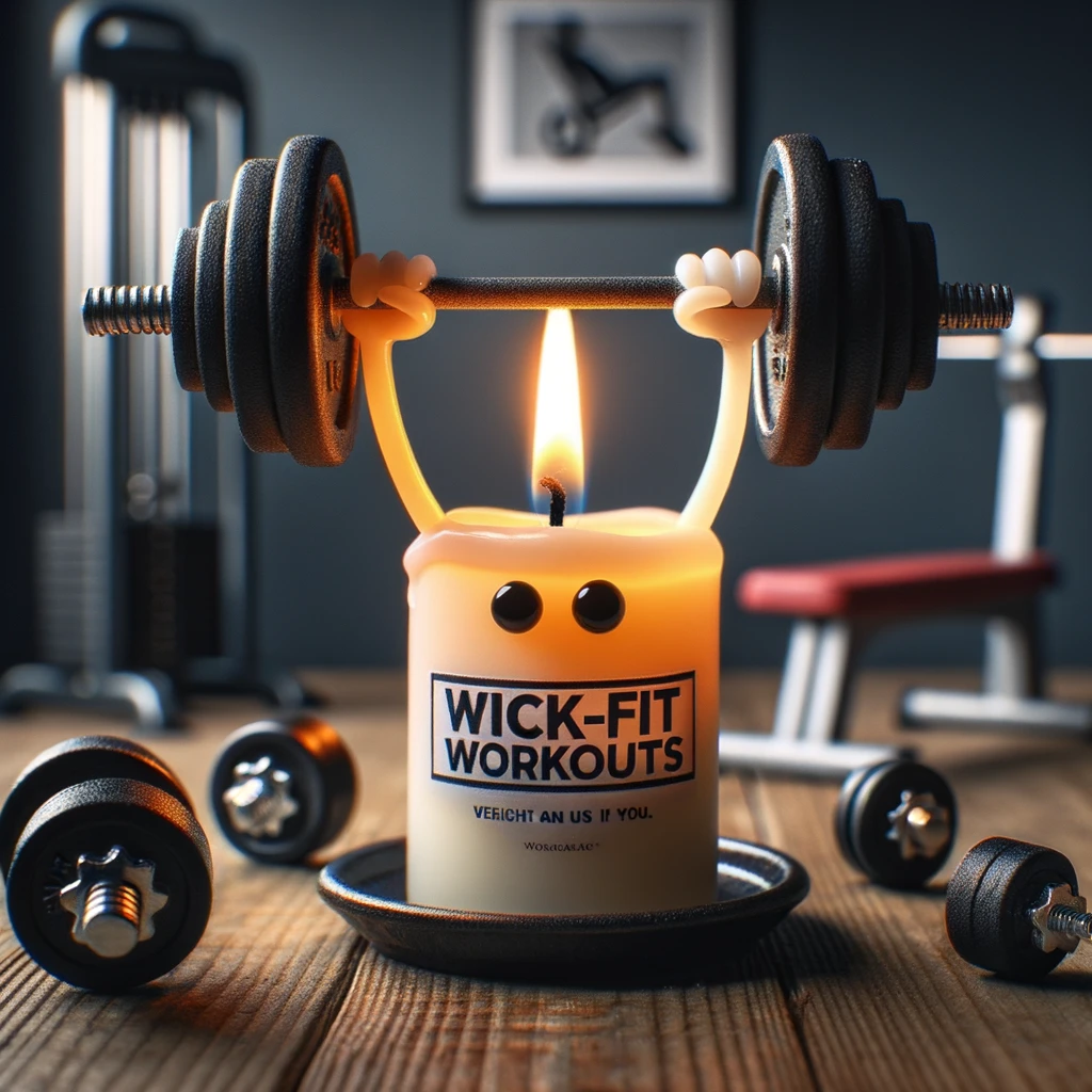 Wick-fit workouts - Candle Pun