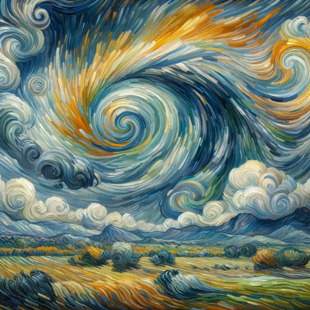 A swirling masterpiece.- Van Gogh Pun