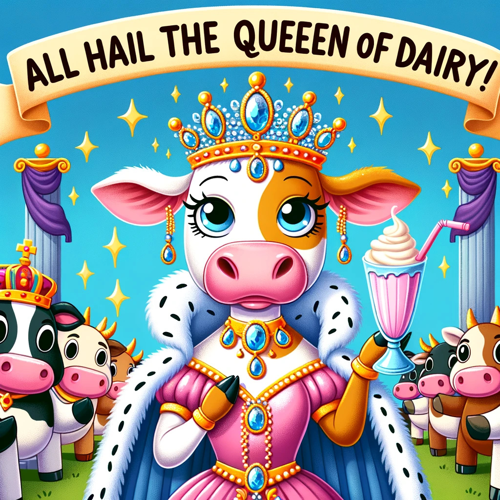 All Hail the Queen of Dairy! - Queen Pun