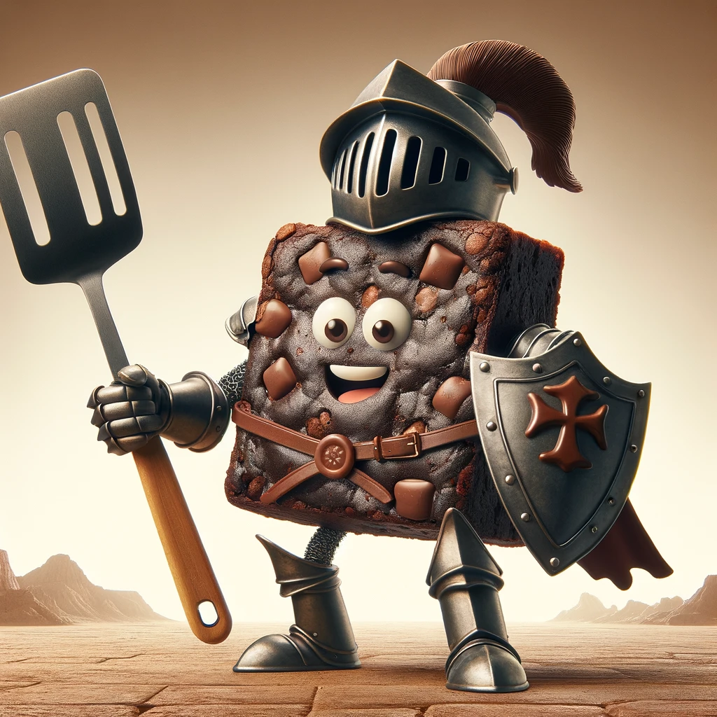 Brownie- The Dark Chocolate Knight!- Brownie Pun