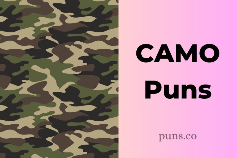 113 Camo Puns To Blend Humor Into Your Life!