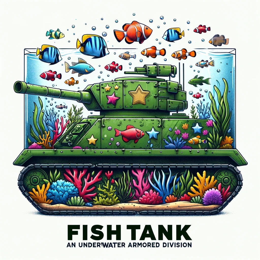 Fish Tank- An Underwater Armored Division- Tank Pun