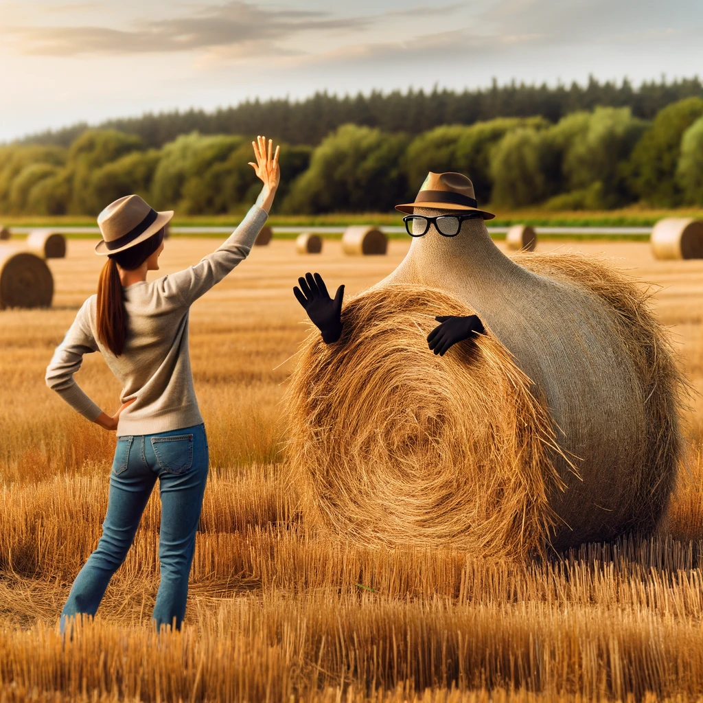 Hay there, you're bale-y recognizable!- Hay Pun