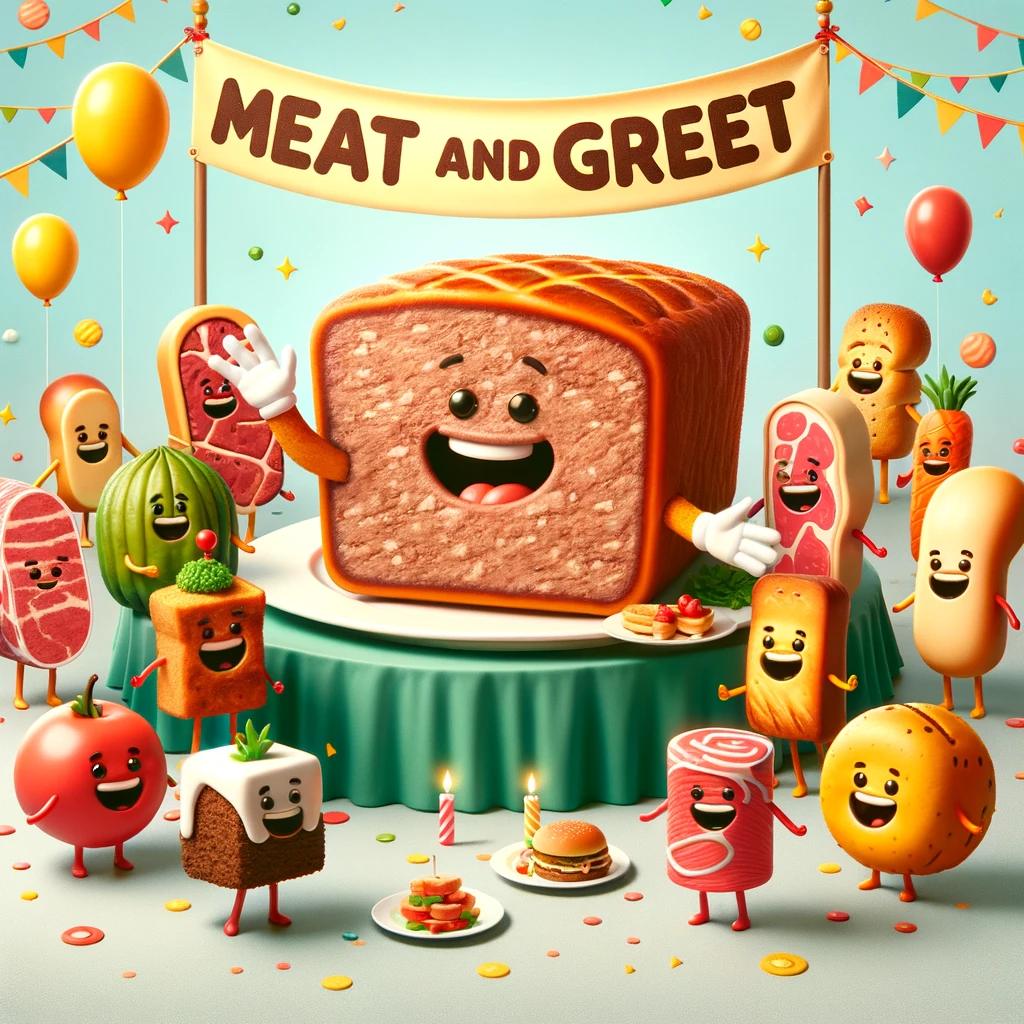 I Hosted a Meat and Greet Party- Meatloaf Pun