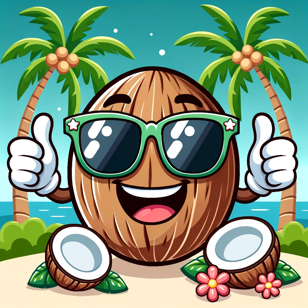 Vacation bound coconut - Sunglasses Puns