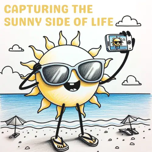 CAPTURING THE SUNNY SIDE OF LIFE - Sunglasses Puns