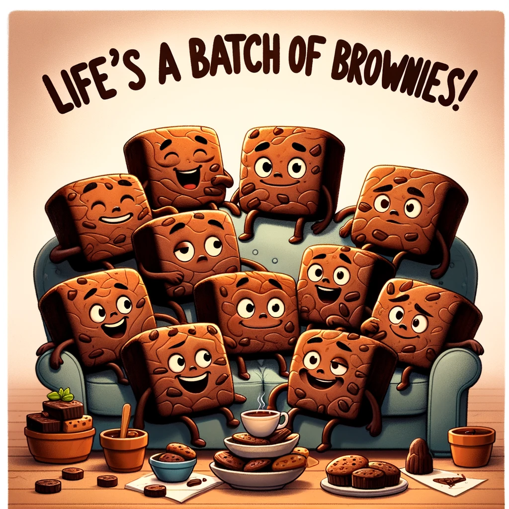 Life's a Batch of Brownies!- Brownie Pun