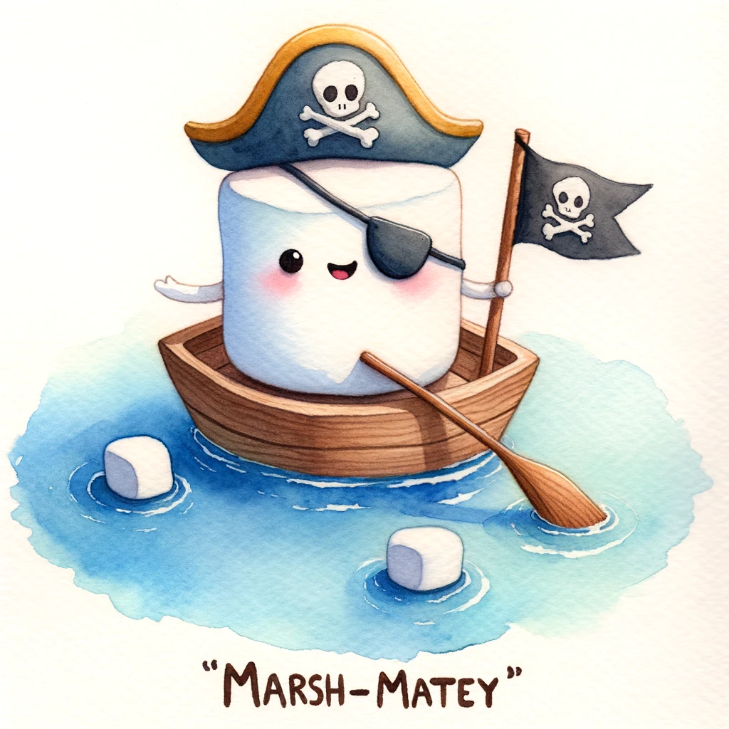 Marsh-Matey - Marshmallow Puns