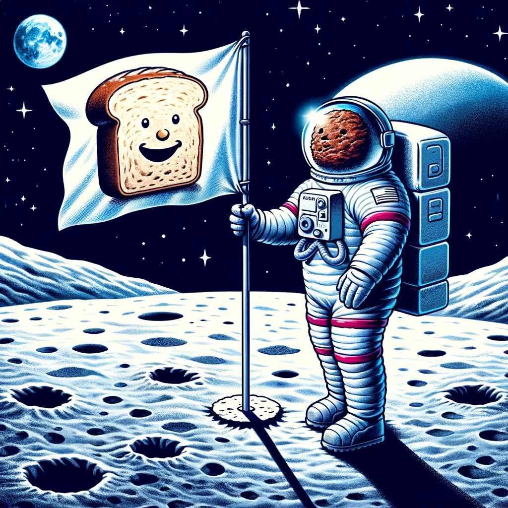 Meatloaf's One Small Step on the Moon- Meatloaf Pun