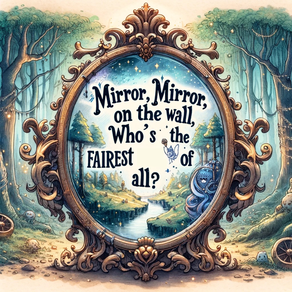 Mirror, mirror, on the wall, who's the fairest of all?- Mirror Pun