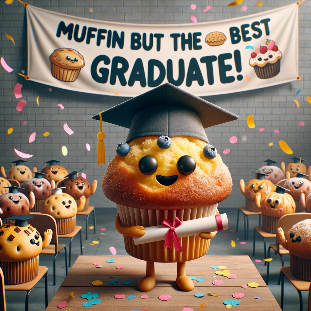 Muffin but the best graduate - Muffin Pun