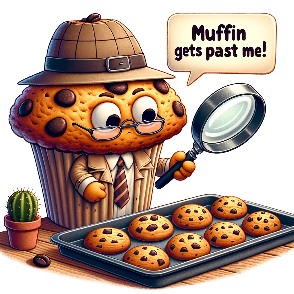 Muffin gets past me! - Muffin Pun