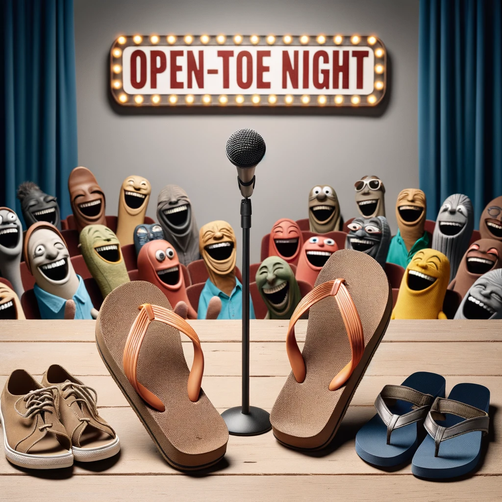 Open-toe night - Shoe Pun