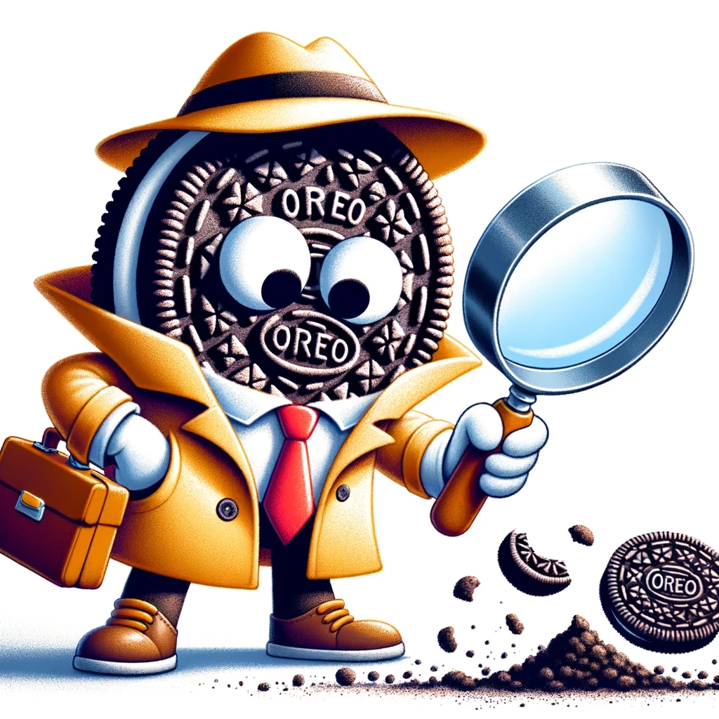 Ore-Observe- The Crumb Detective - Oreo Pun