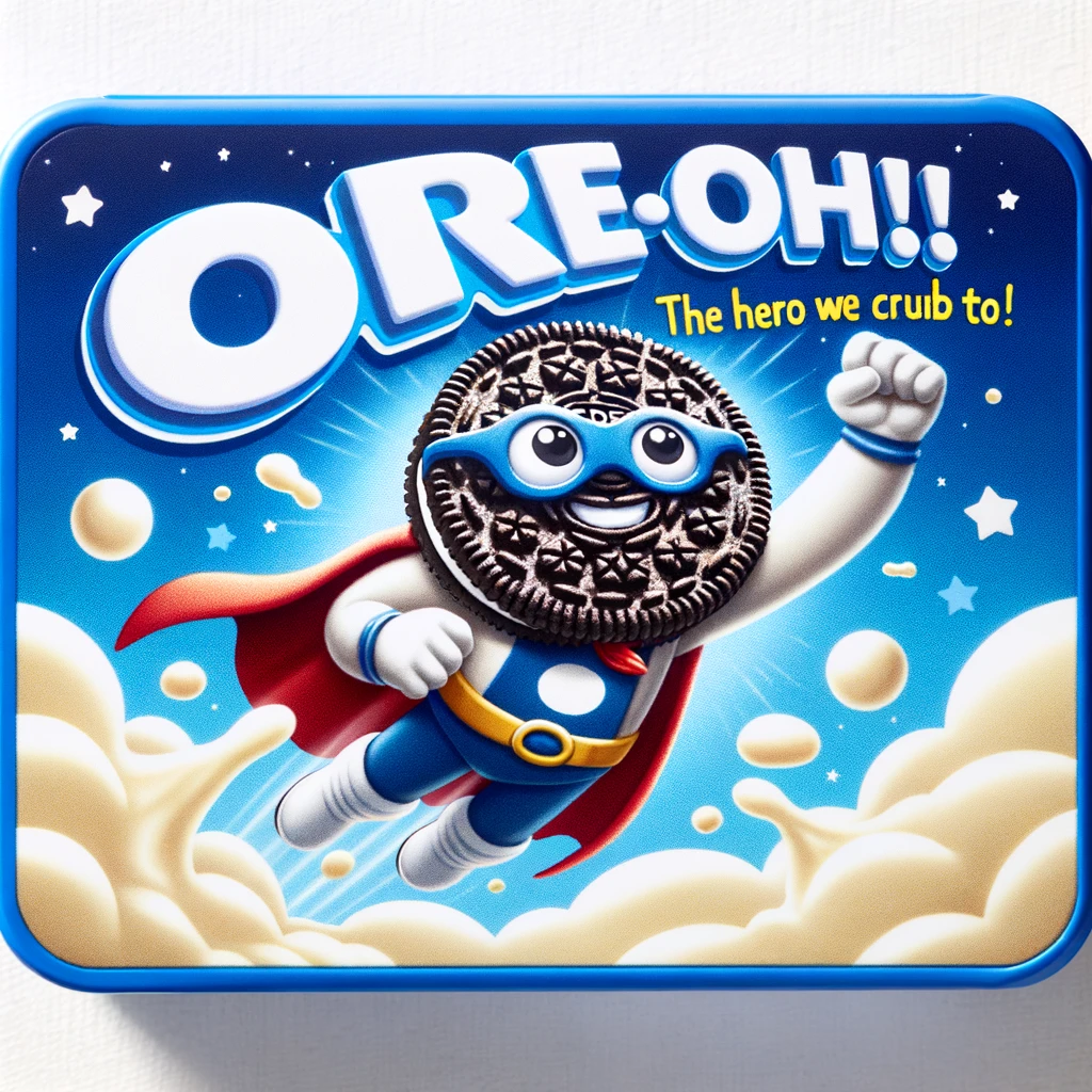 Ore-Oh! The hero we crumb to! - Oreo Pun