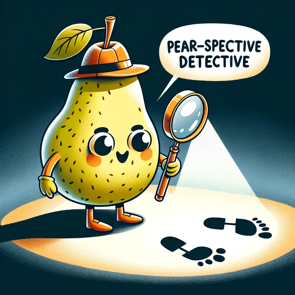 Pear-spective Detective - Pear Pun