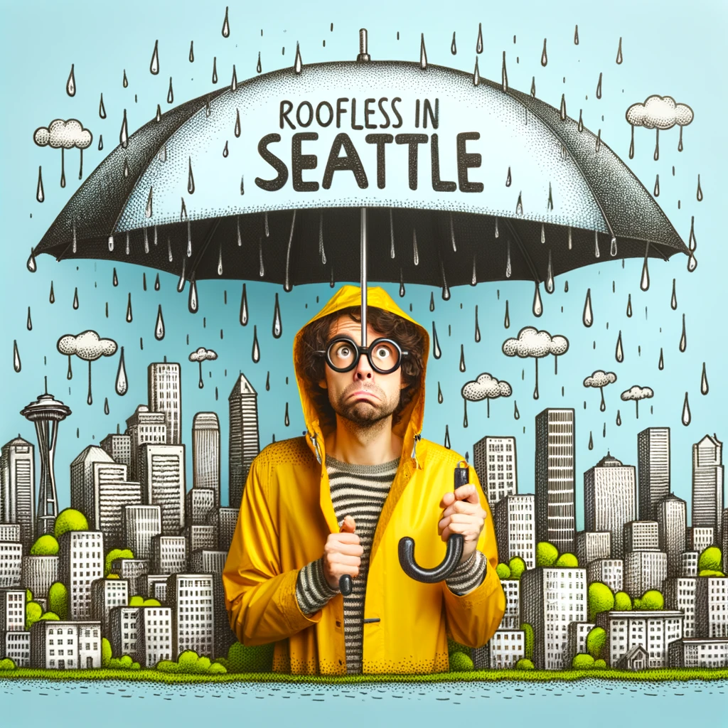 Roofless in Seattle- Searching for the Top- Roofing Pun