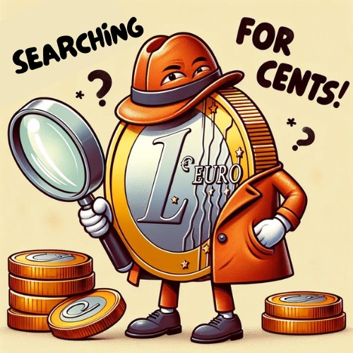 Searching for cents - Euro Puns