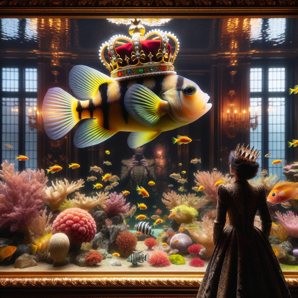 The queen's favorite fish? The crownfish, of course! - Queen Pun