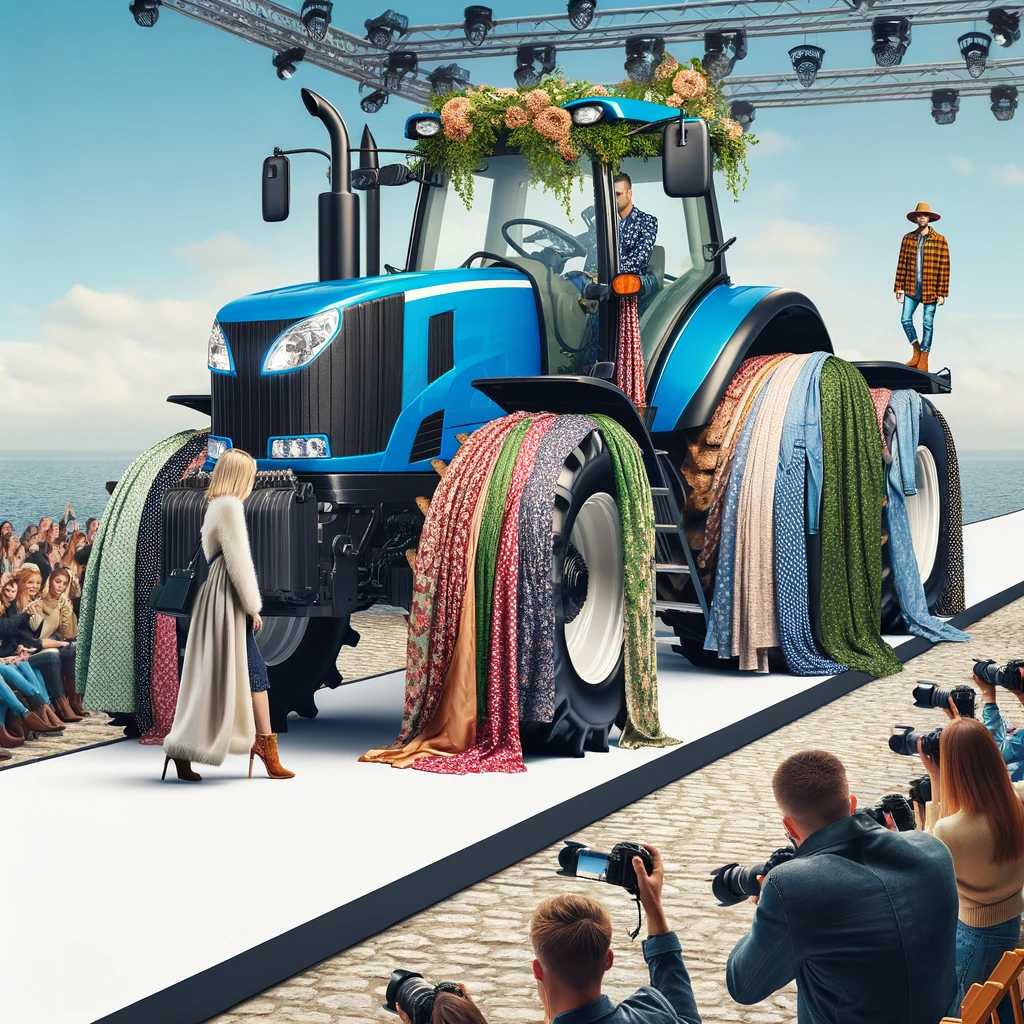 Tractors- Making a 'furrow' in the fashion world.- Tractor Pun