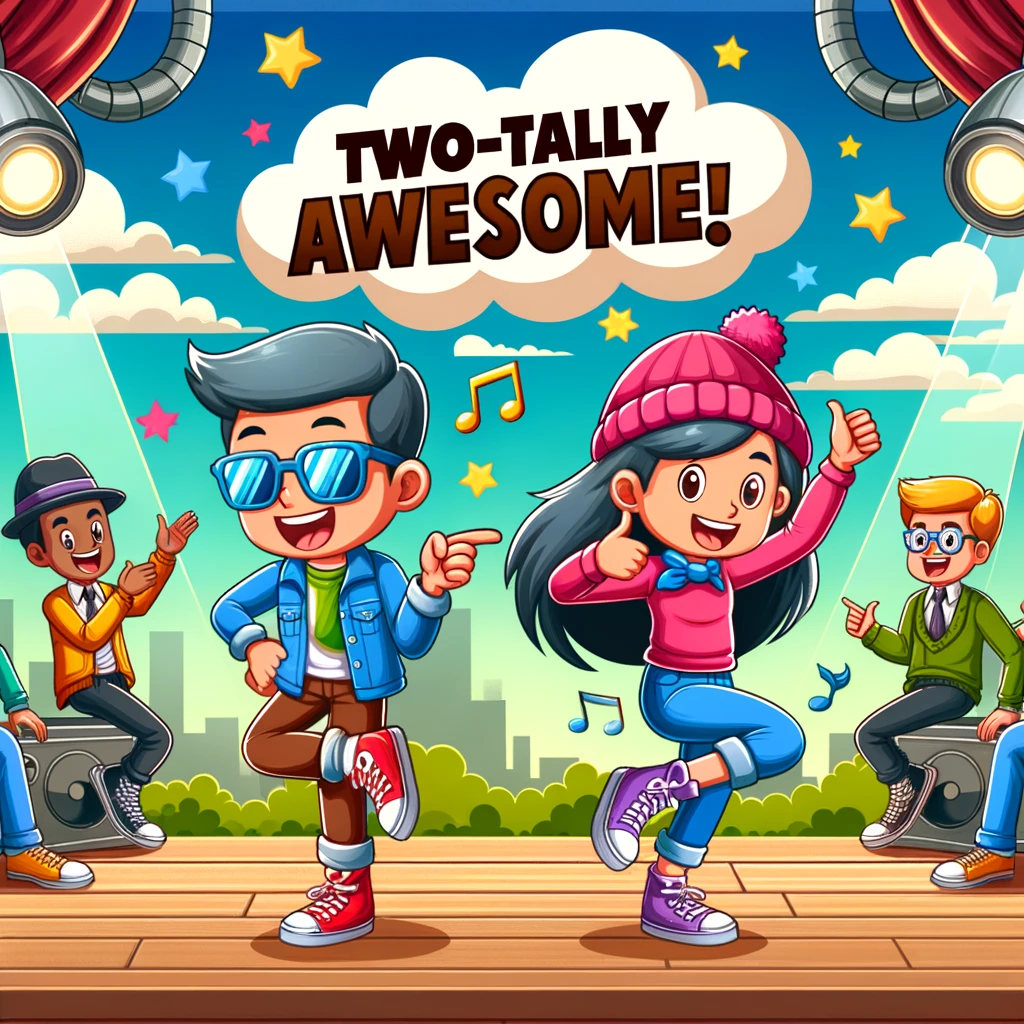 Two-tally Awesome!- Two Pun