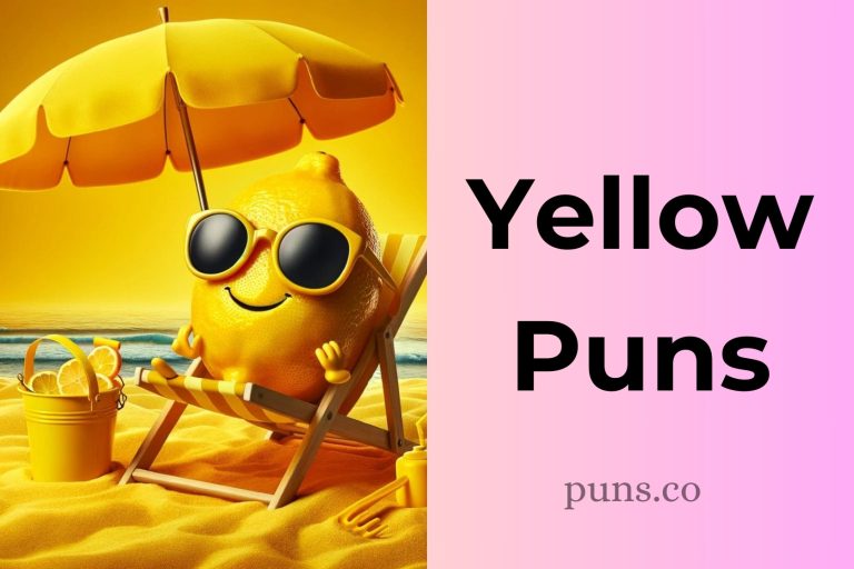 86 Yellow Puns To Brighten Up Your Day Like Sunshine!