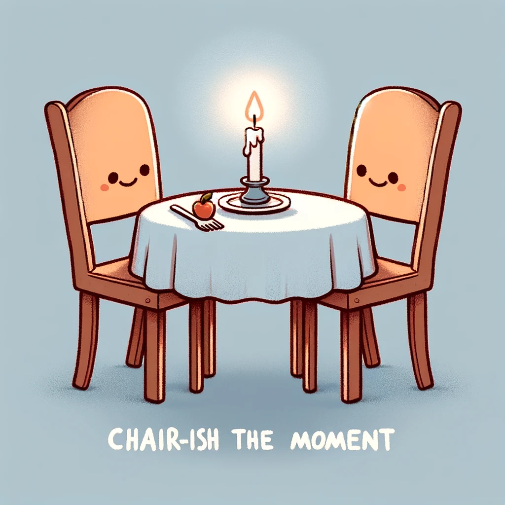 You have to chair-ish these moments.- Chair Pun