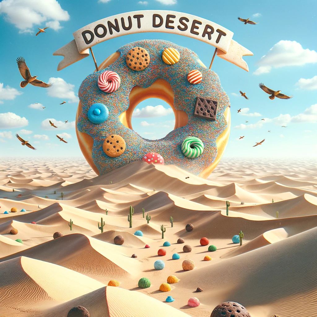 donut desert - desert pun