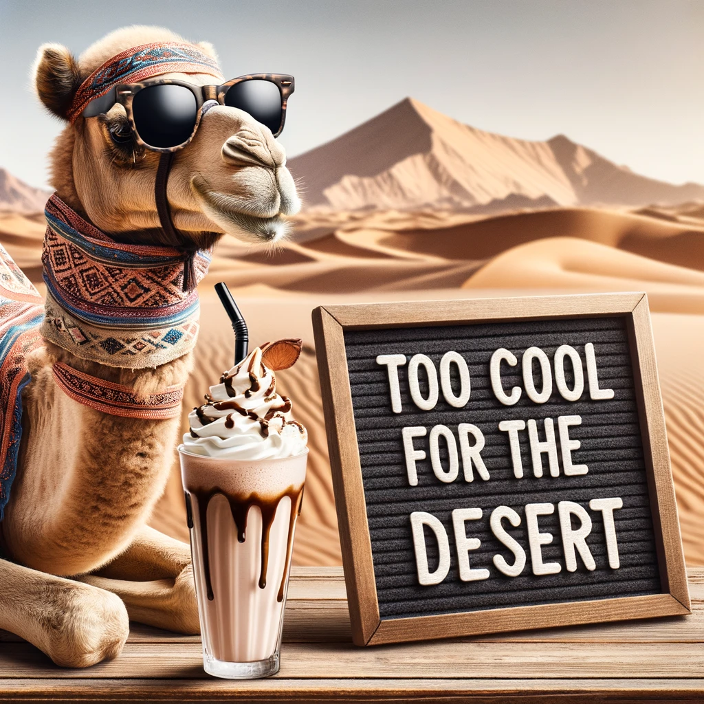 too cool for the desert - desert pun