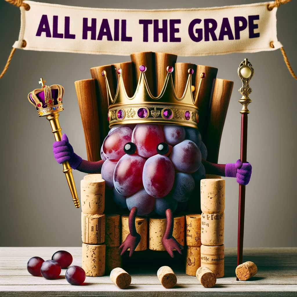 All hail the grape - Purple Pun