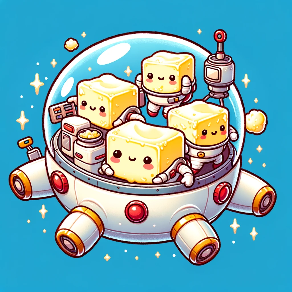 Astronautters- Buttering their way through space tasks.- Among Us Pun