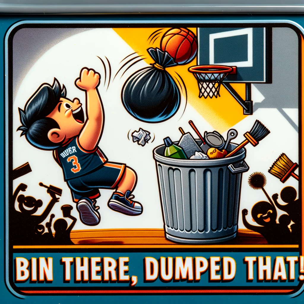Bin there, dumped that! - Trash Pun