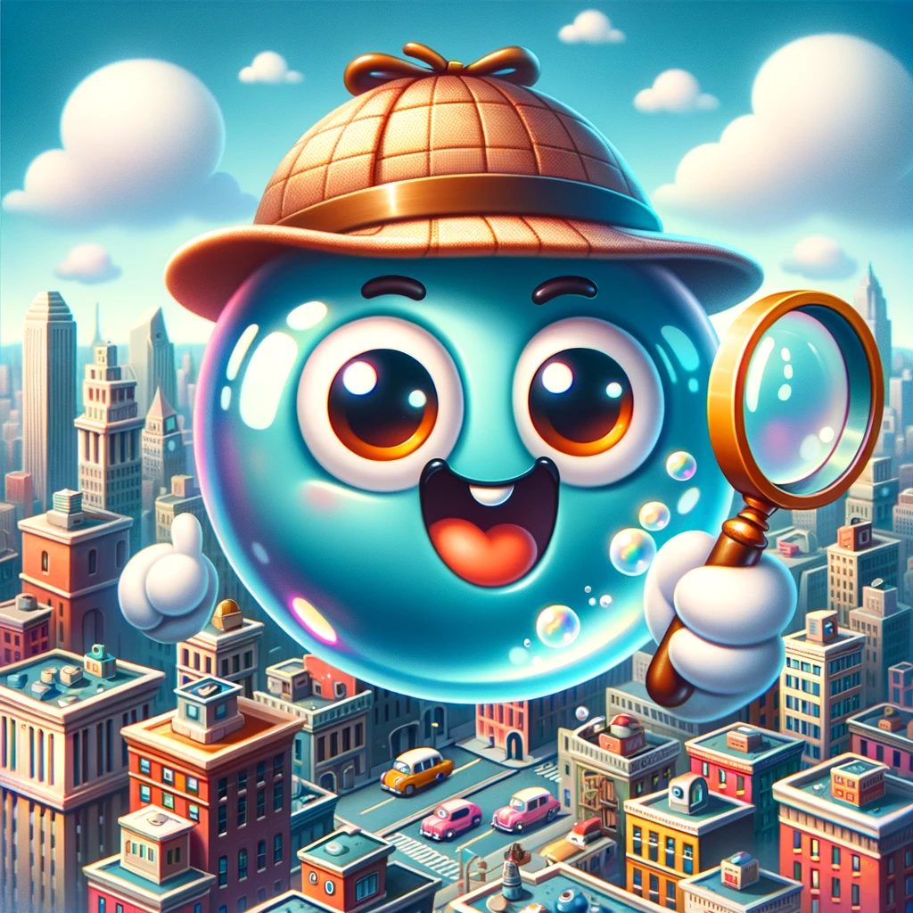 Bubble Detective-Bursting Crimes, One Clue at a Time! - Bubble Pun