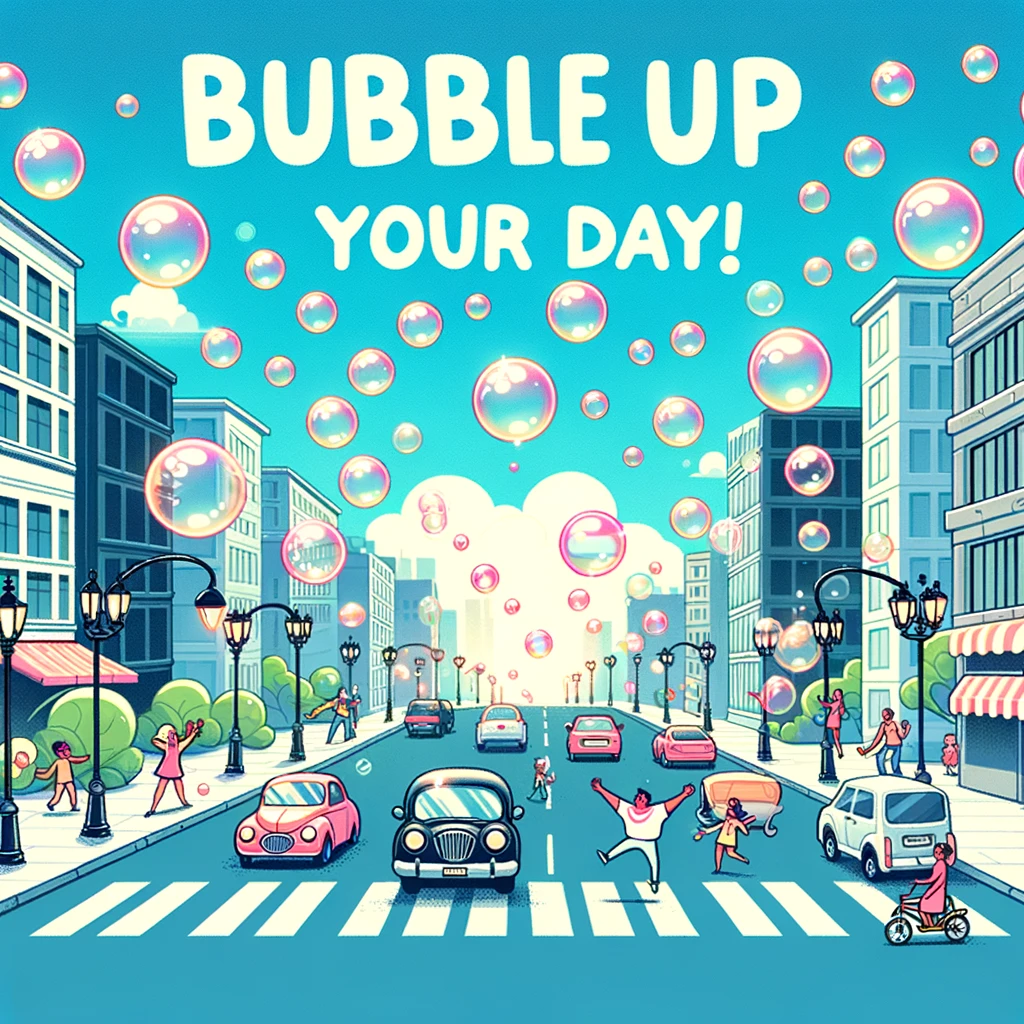 Bubble up your day! - Bubble Pun