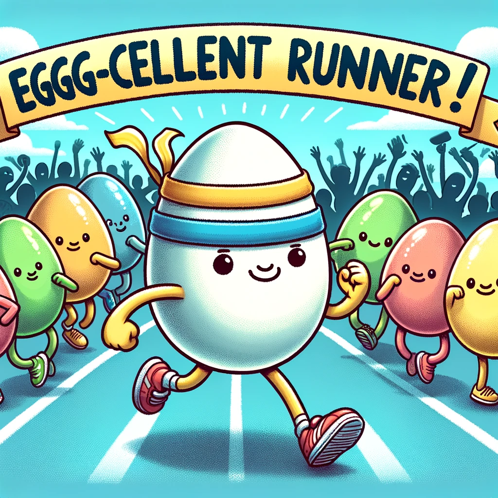 Egg-cellent Runner! - Holiday Pun