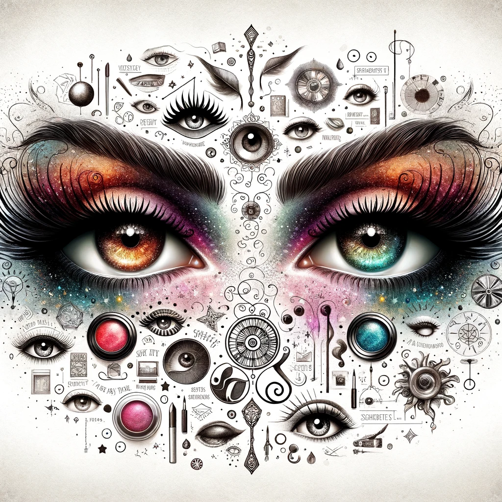 Eyes shadowing their secrets- Makeup's hidden tales- Makeup Pun