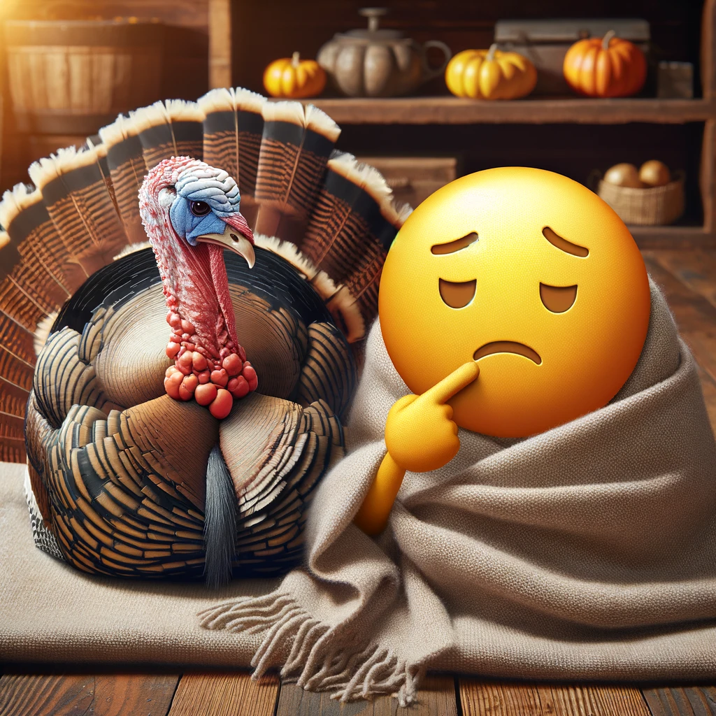 Feeling 'fowl'? Must be the turkey talking.- Turkey Pun